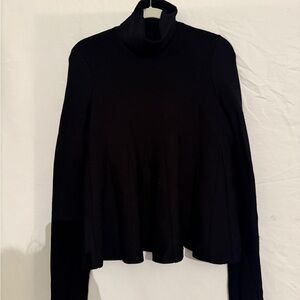 Cinq à Sept Black Turtleneck Sweater